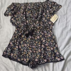 Rewind Off the shoulder Romper (XL)